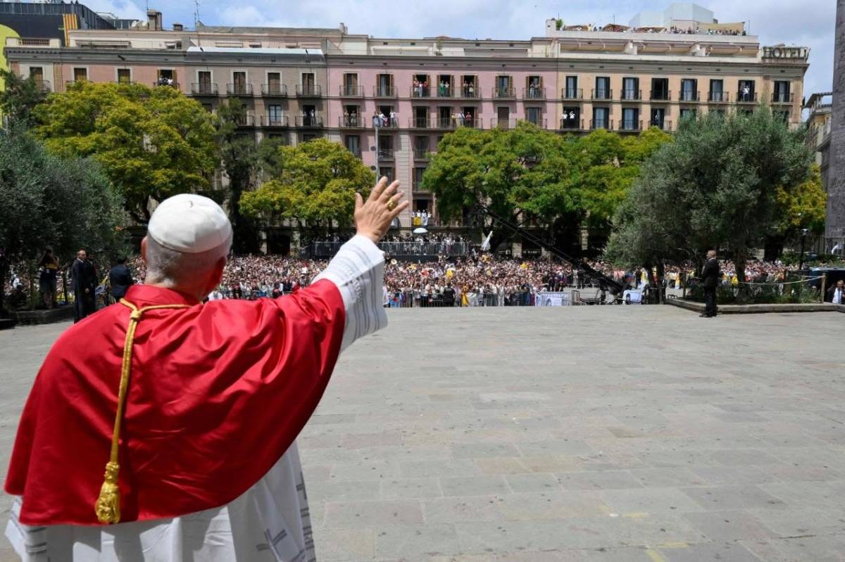 El Papa León XIV, durante su visita a España. - 