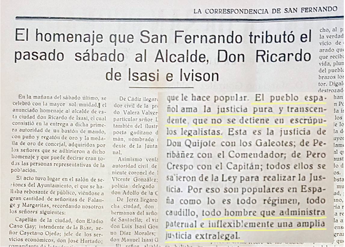Justicia extralegal de Pemán.