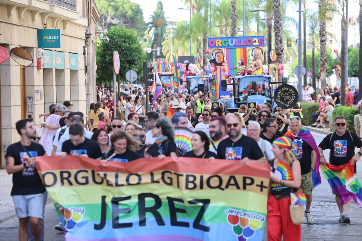 Jerez celebra el Orgullo abarrotado y por todo lo alto