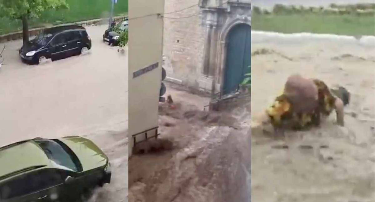 Una tormenta histórica colapsa Jaén en 20 minutos: granizo, calles convertidas en ríos y personas arrastradas por el agua