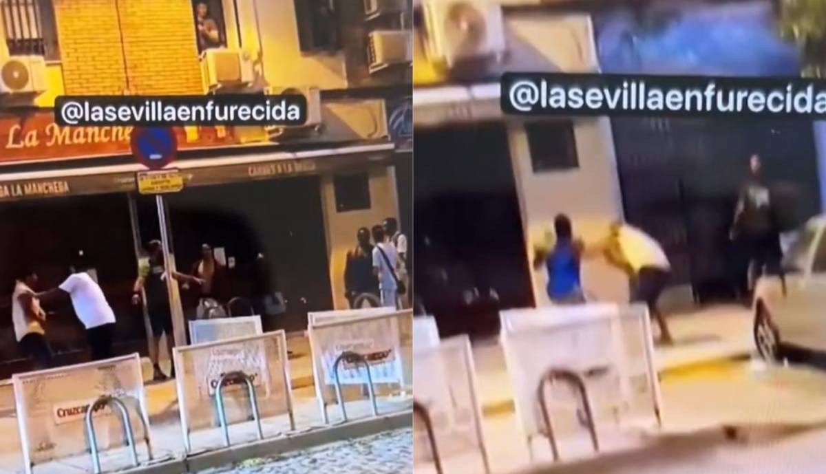 Pelea callejera ante niños y vecinos en El Cerezo de Sevilla: 
