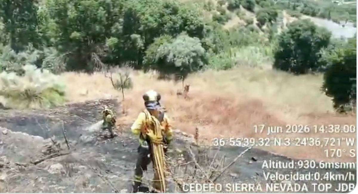 Hallan el cadáver de un hombre de 89 años tras extinguir un incendio en Granada: investigan siestaba quemando restos vegetales