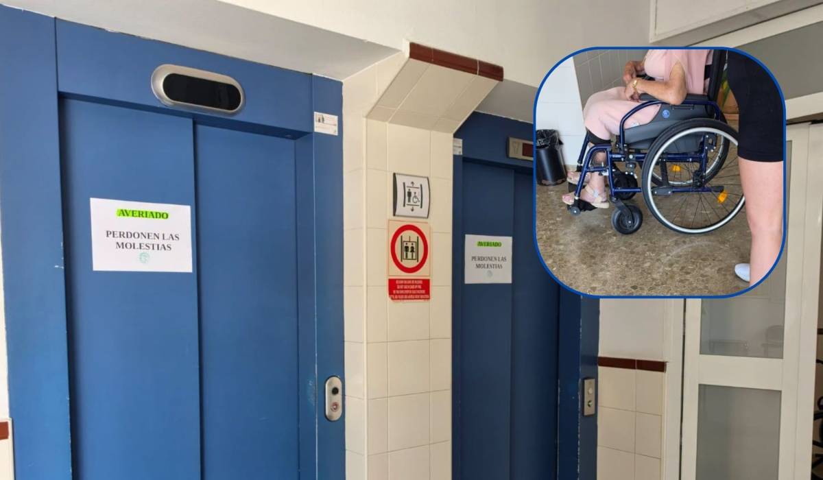 Denuncian el estado del centro de salud de Ubrique al quedarse sin ascensores: 