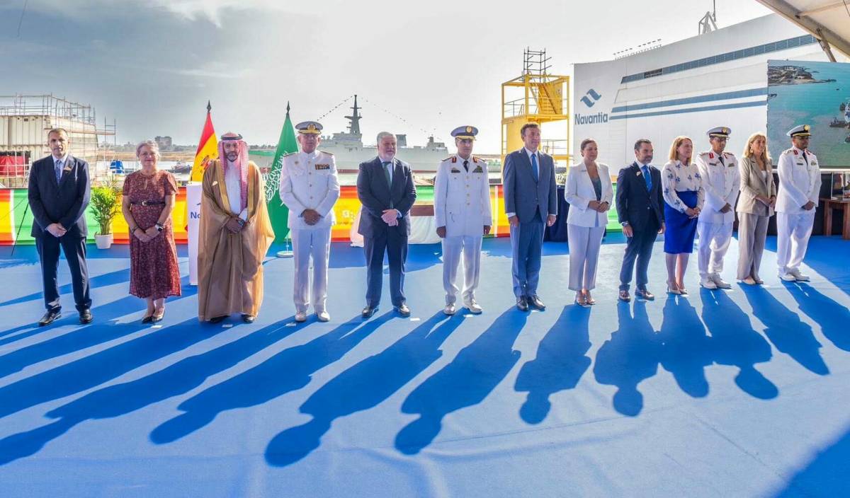 Navantia bota en San Fernando la sexta corbeta para Arabia Saudí