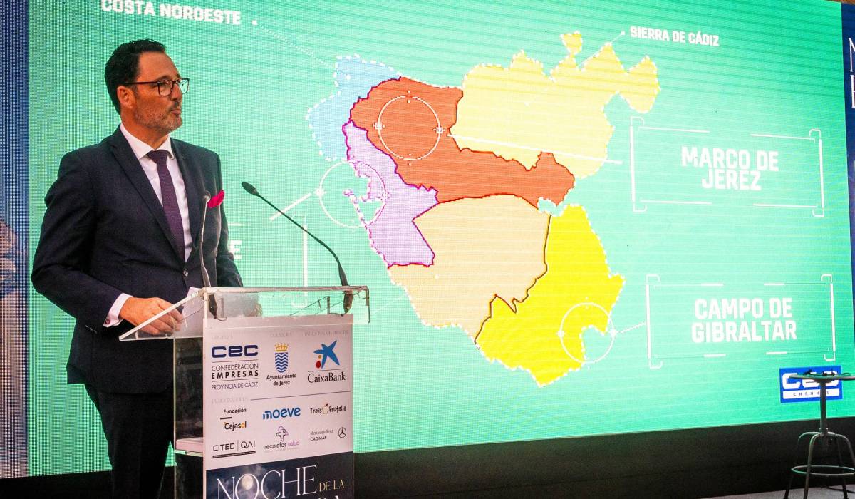 El presidente de la CEC, José Andrés Santos Cordero, durante su discurso - El presidente de la CEC, José Andrés Santos Cordero, durante su discurso