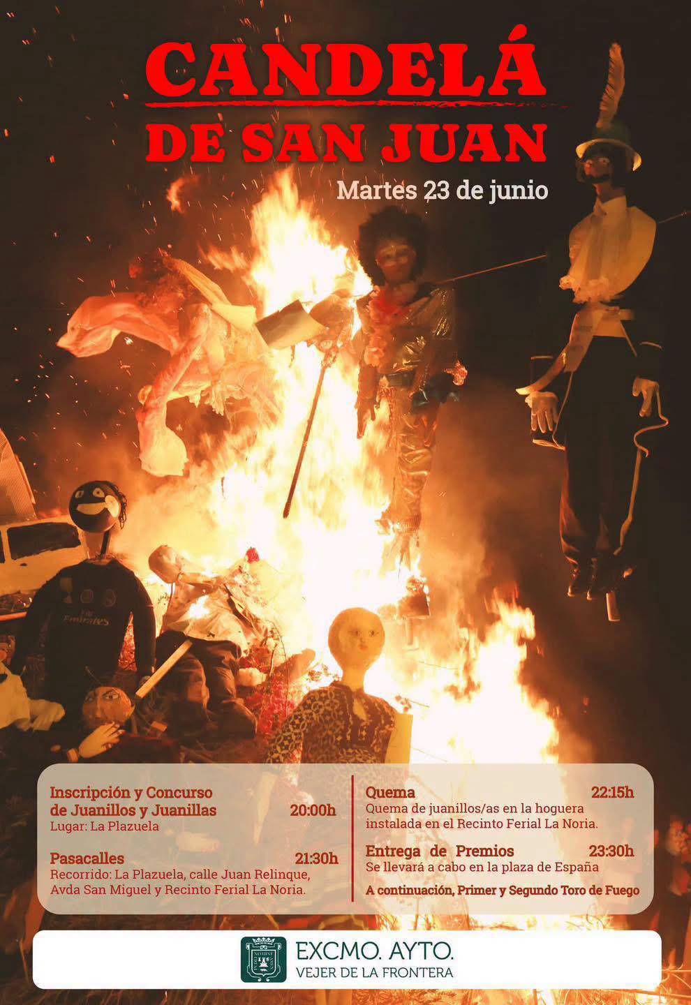 Cartel del evento en Vejer.