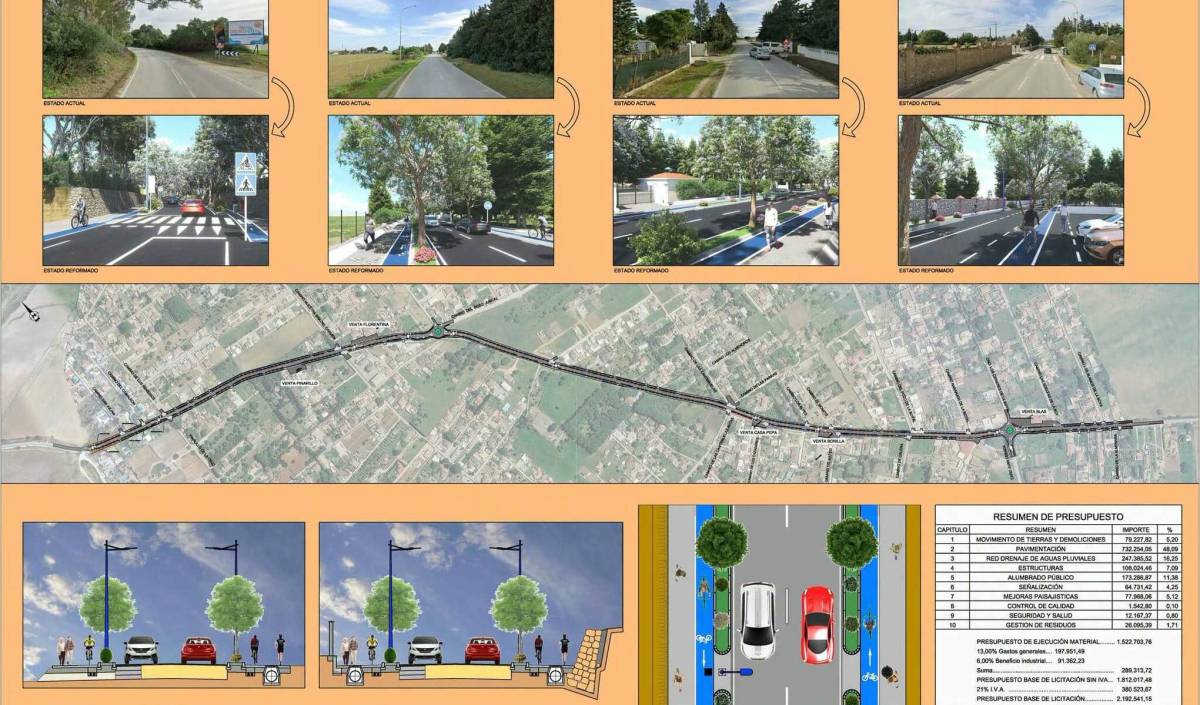 La gran transformación que prepara Chiclana para la carretera de Pago Humo - La gran transformación que prepara Chiclana para la carretera de Pago Humo