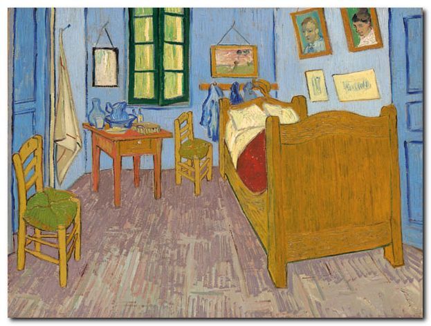 'El cuarto en Arlés', un cuadro de Vincent van Gogh. - 