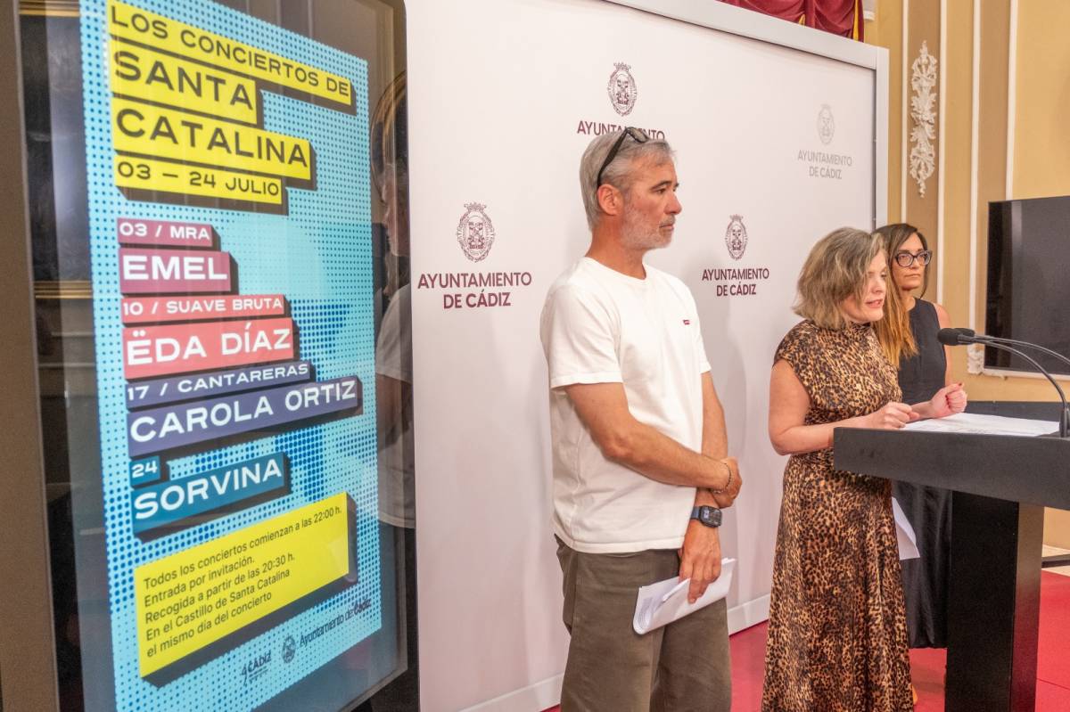 Presentación de los conciertos de verano en Cádiz.
