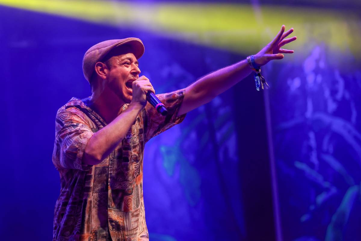 Tenor Mario en una concierto en el Rototom Sunsplash. 