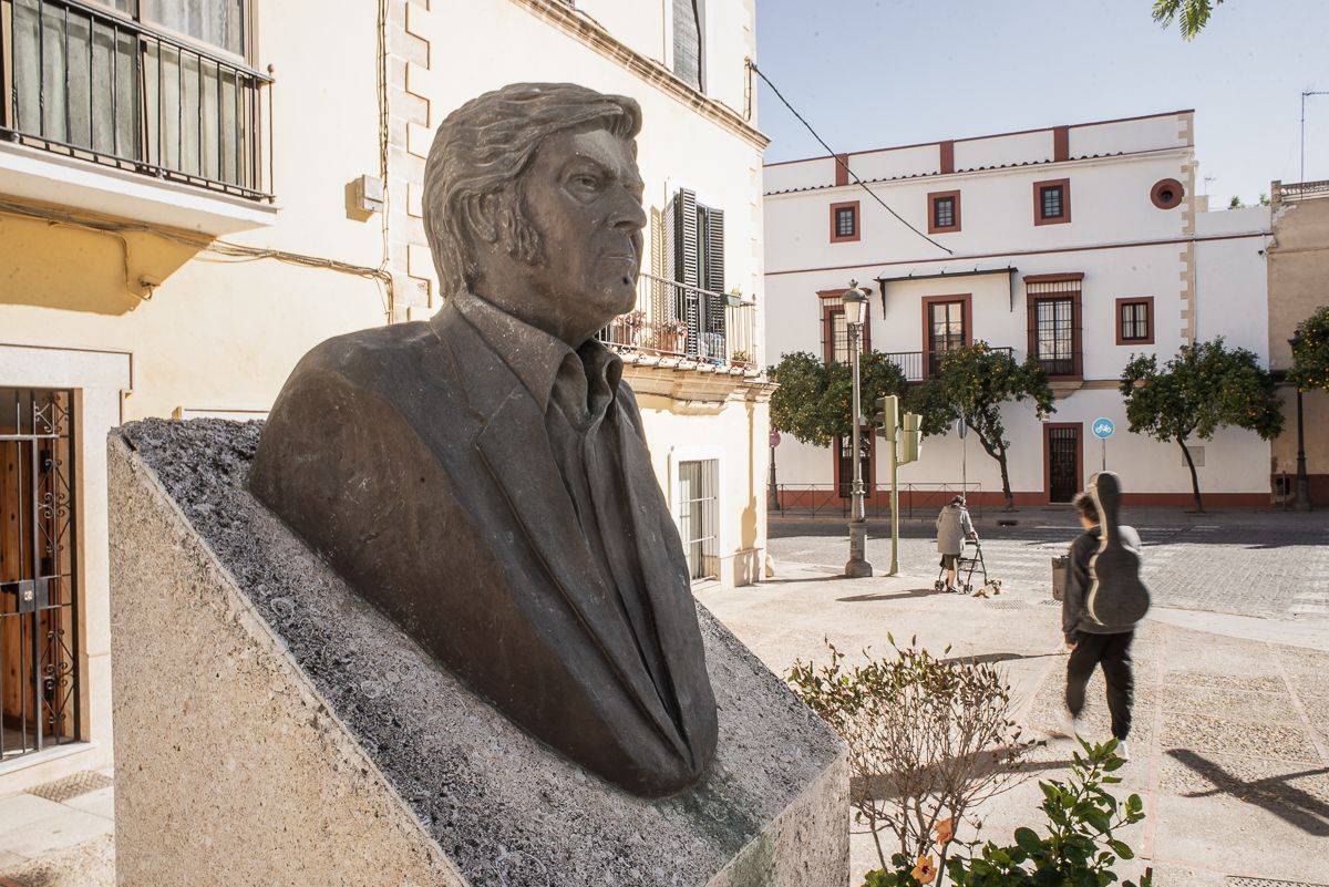 Busto de Manuel Soto 'Sordera de Jerez' en el barrio de Santiago