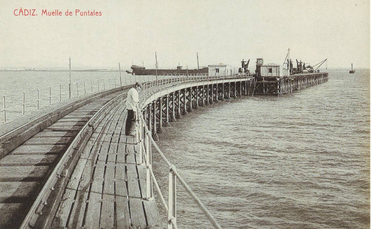 Muelle de Puntales. Tarjeta postal. Fototipia Thomas, Barcelona, 1912 (tomada de Garófano, 2000, p. 283).