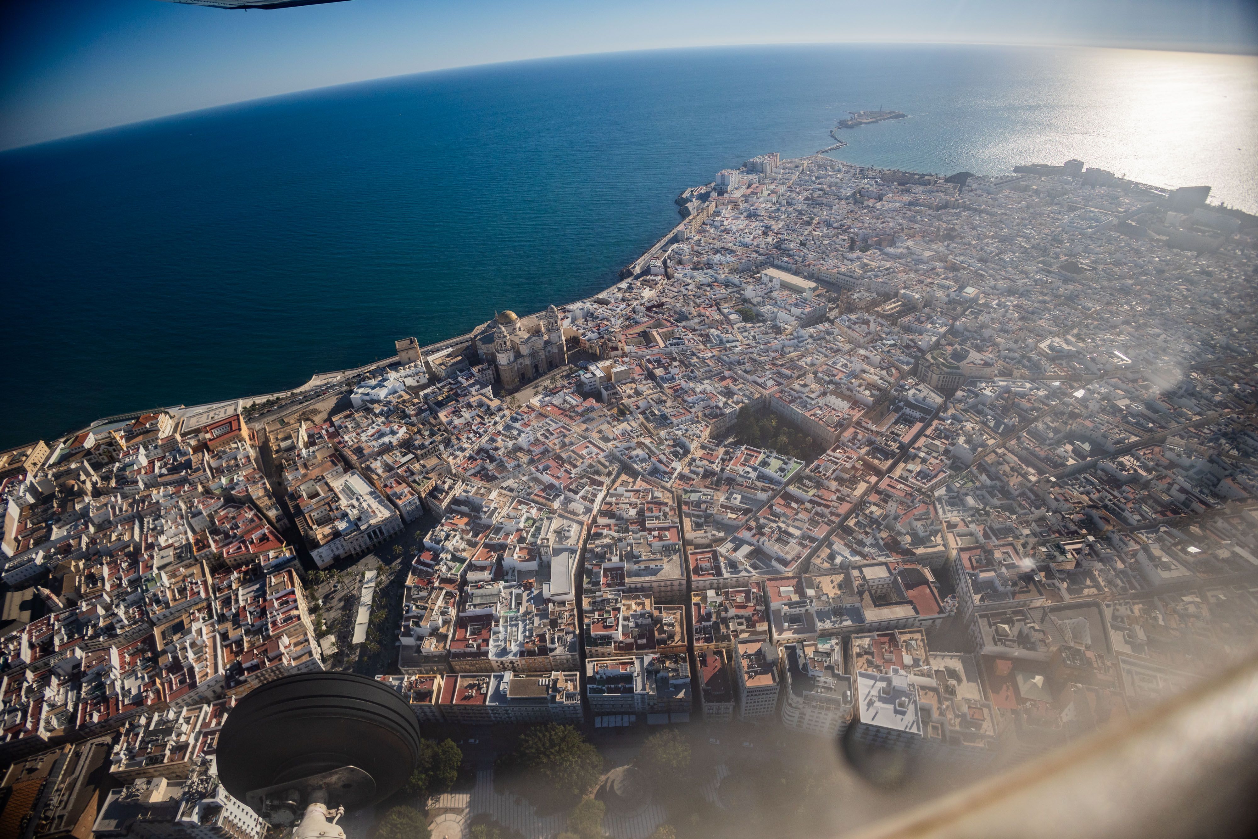 Vista aérea de Cádiz.