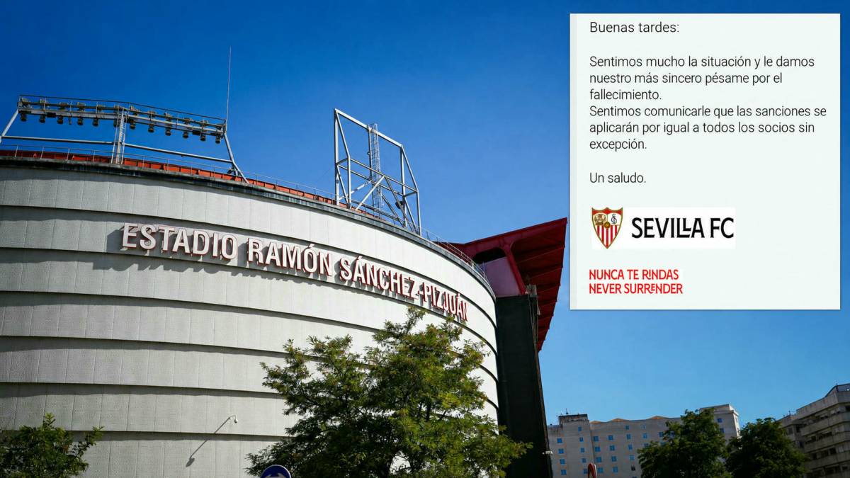 Indignación por la respuesta del Sevilla FC a un joven abonado que no acudió al estadio tras la muerte de su padre