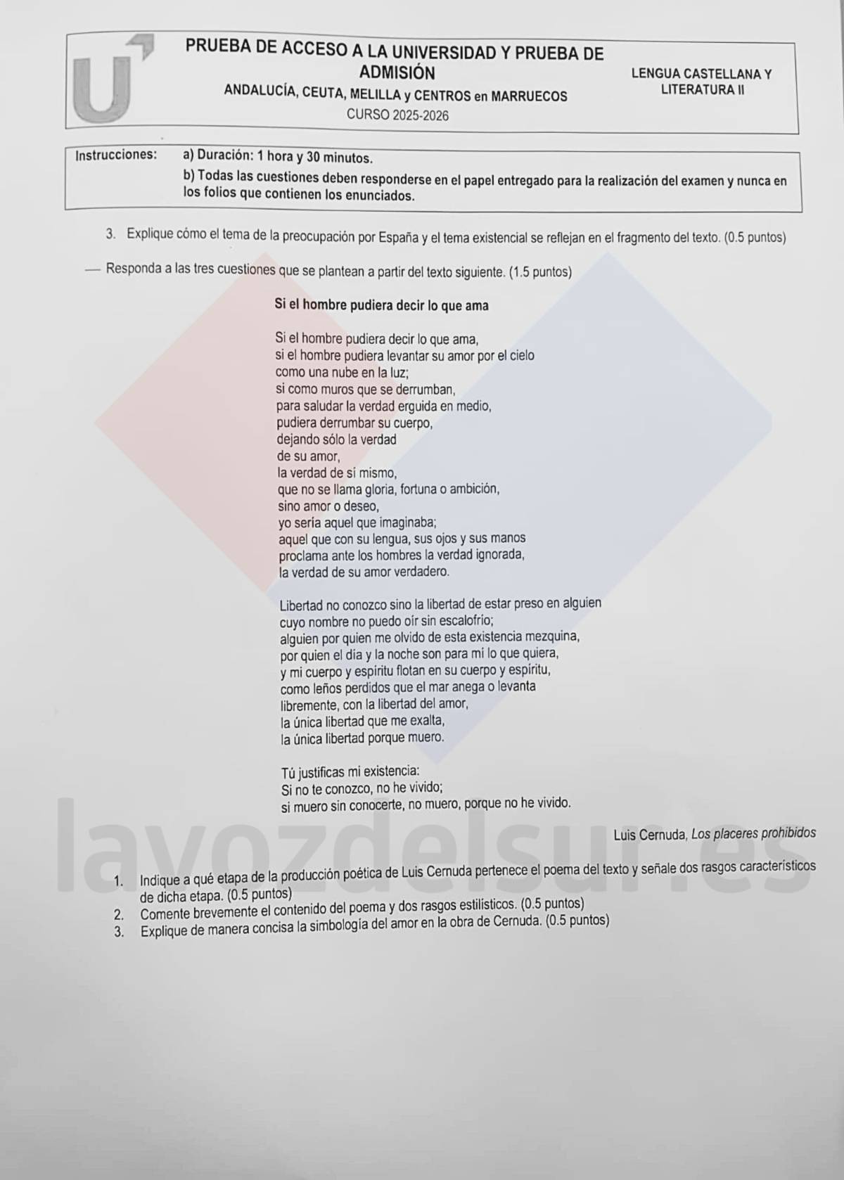 PAU Lengua extraordinaria de 2026. - PAU Lengua extraordinaria de 2026.