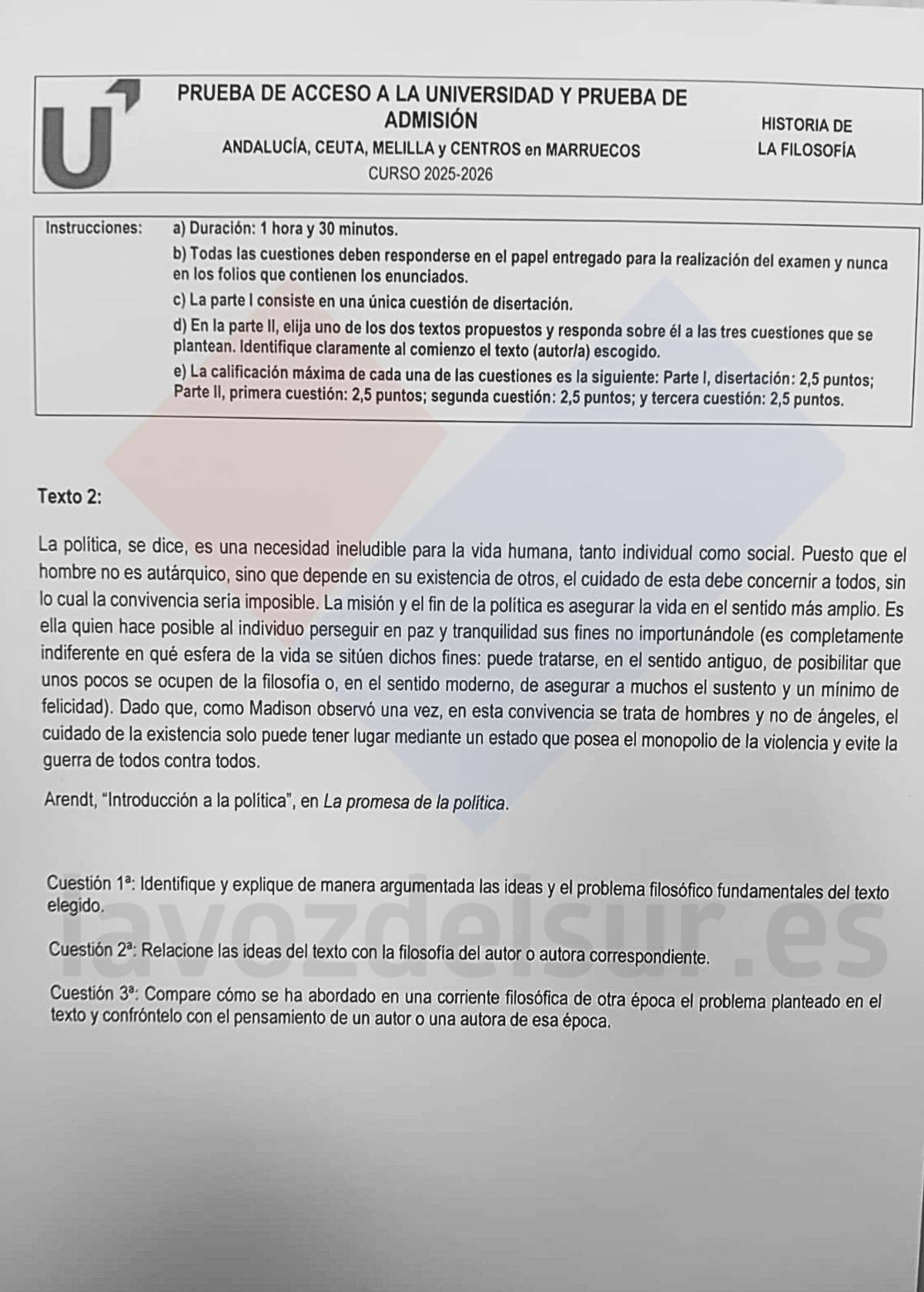 Segunda hoja de filosofía. - Segunda hoja de filosofía.