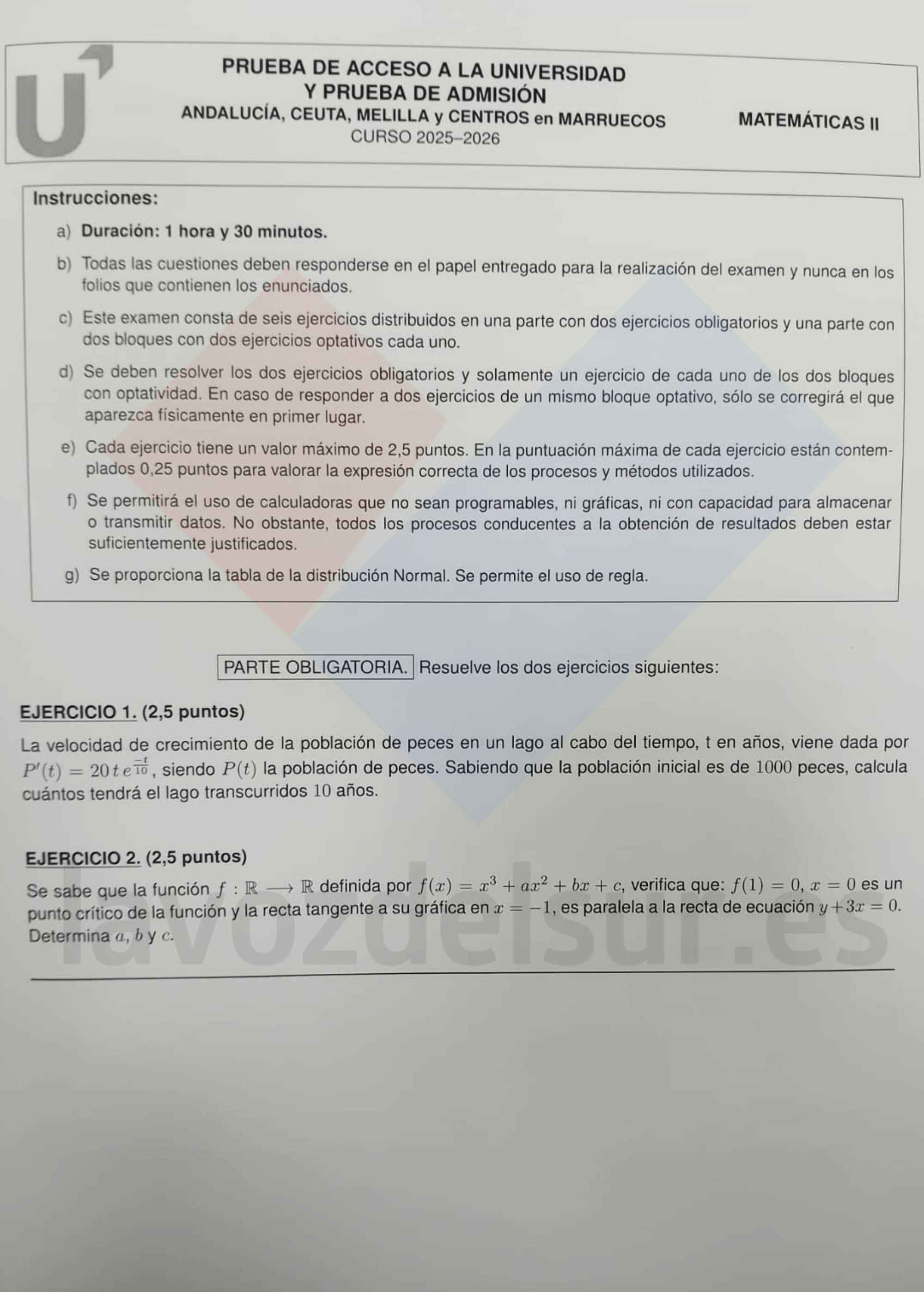 Primera parte del examen de Matemáticas de la PAU extraordinaria. - Primera parte del examen de Matemáticas de la PAU extraordinaria.