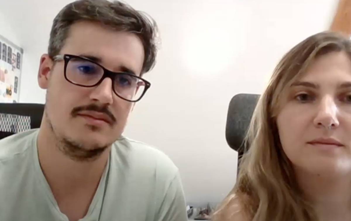 Eduardo y Silvia, la pareja que se ha quedado sin su boda en El Palmar, en 'Despierta Andalucía'. - 