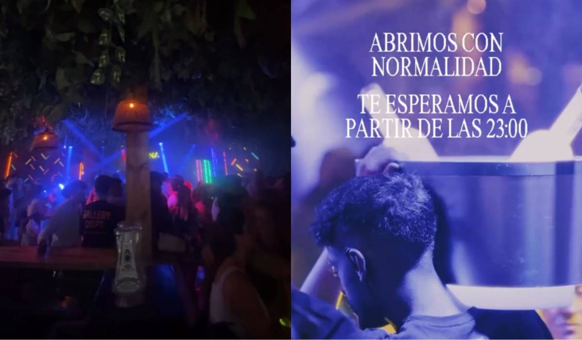 Imágenes compartidas en redes por la discoteca Banana. - 