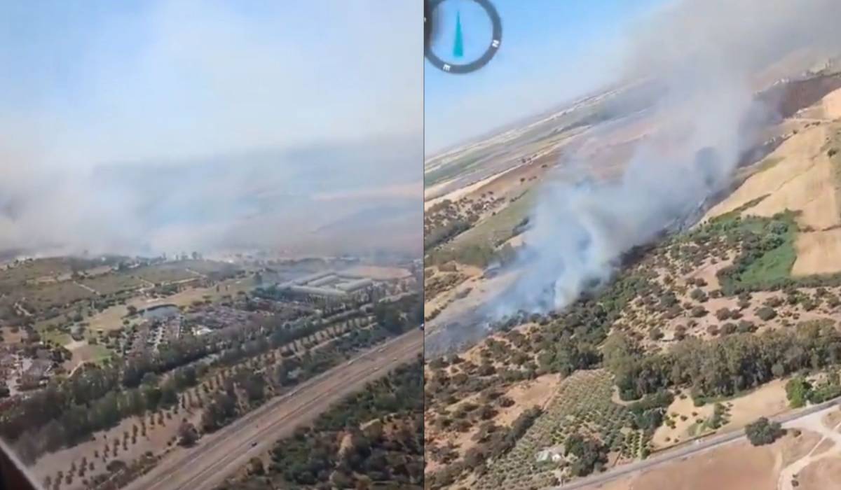 Declarado un incendio junto al zoo MundoPark de Guillena