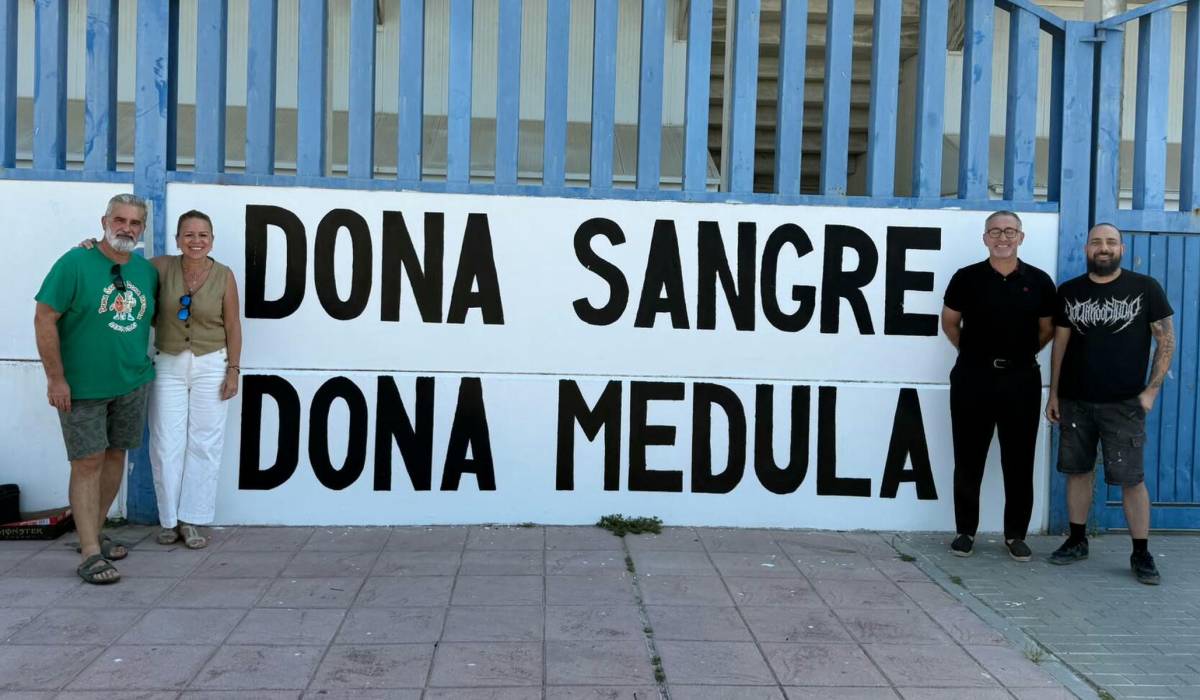 Jerez presenta su primer mural para animar a donar médula y sangre - Jerez presenta su primer mural para animar a donar médula y sangre