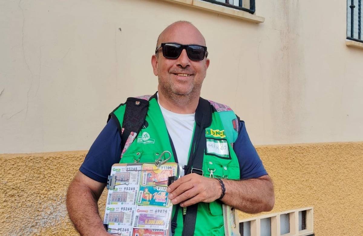 Marco se estrena 'a lo grande' en la ONCE y reparte 350.000 euros en su cuarto día de trabajo en Chipiona