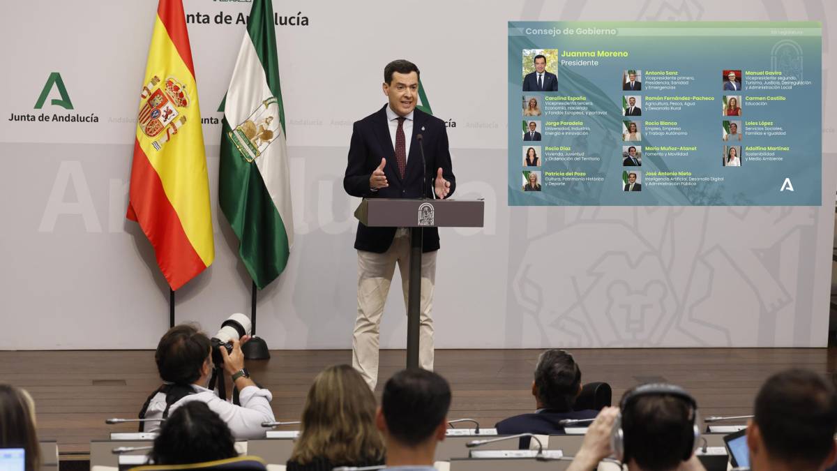 Este es el currículum de todos los miembros del nuevo Gobierno andaluz que preside Juanma Moreno