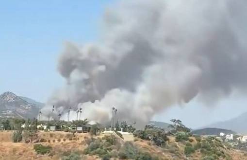 Alerta en Málaga por un incendio forestal: desalojan una urbanización y cortan la AP-7