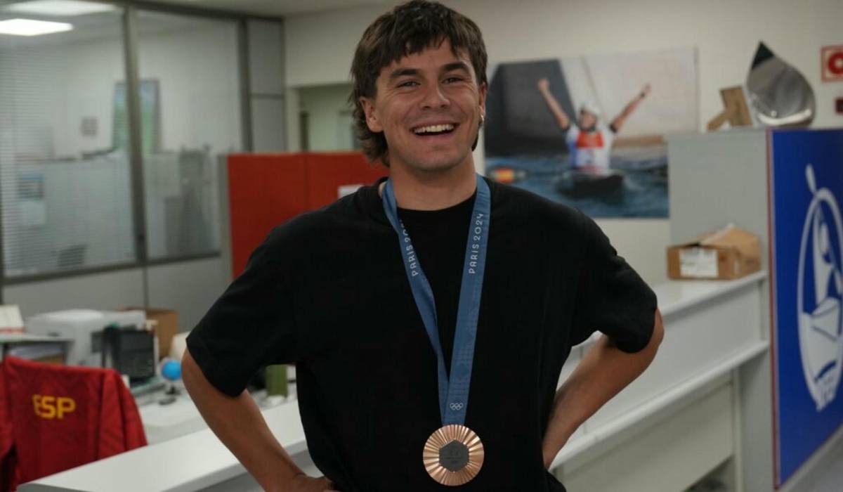 Pau Echaniz tras ganar el bronce, ahora robado, en los JJOO de París - Pau Echaniz tras ganar el bronce, ahora robado, en los JJOO de París