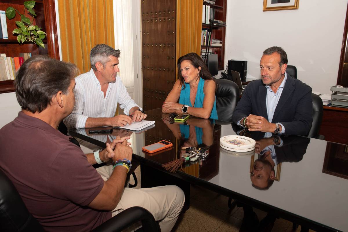 Un momento de la reunión.
