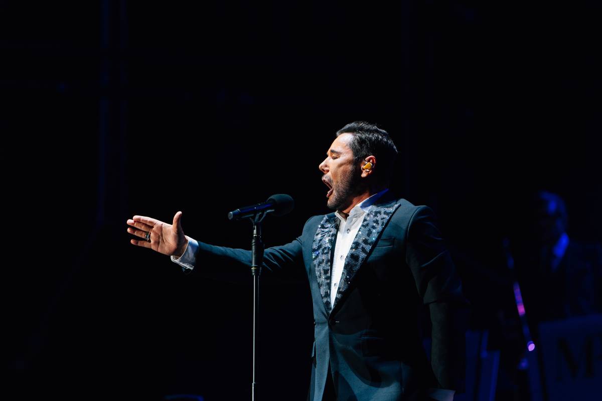 Miguel Poveda durante la celebración del 15 aniversario de Las Coplas del Querer en el Concert Music Festival de 2026