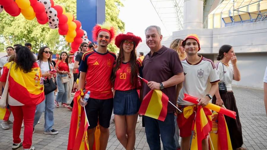 José Luis Sanz, con aficionados.