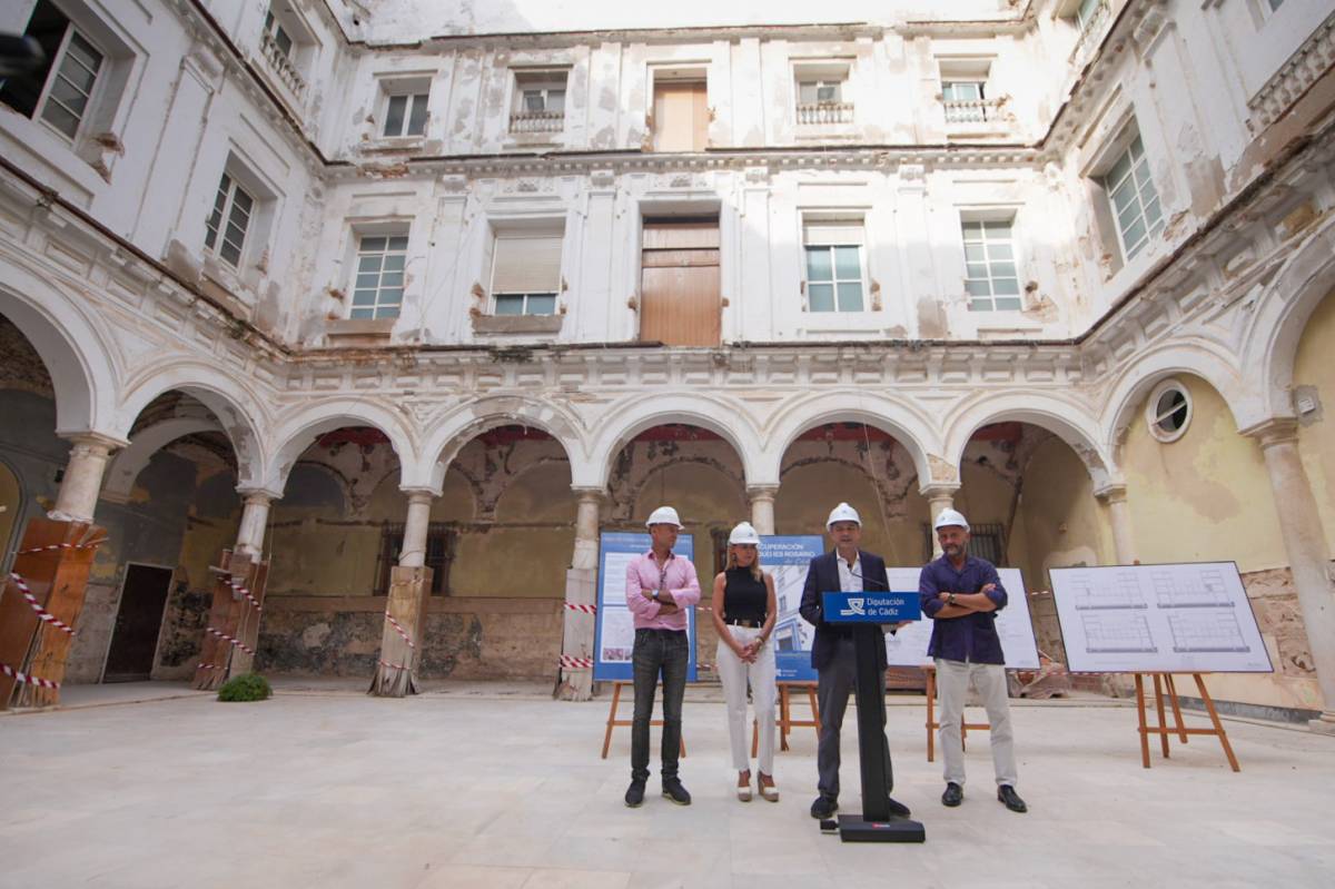 El histórico IES Rosario de Cádiz vuelve a la vida: comienzan las obras para recuperar un edificio cerrado durante 20 años