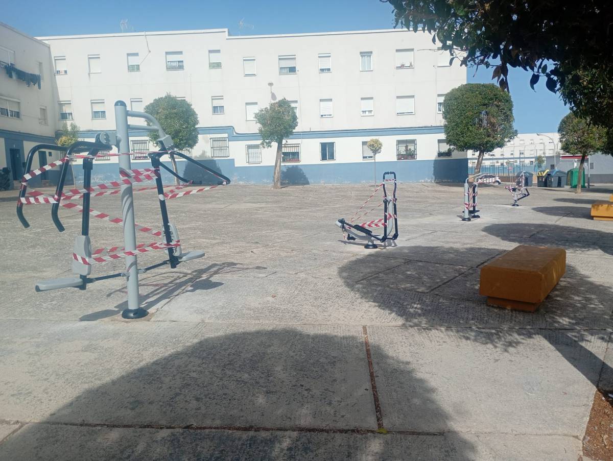 La barriada de La Asunción de Jerez estrena un nuevo parque biosaludable