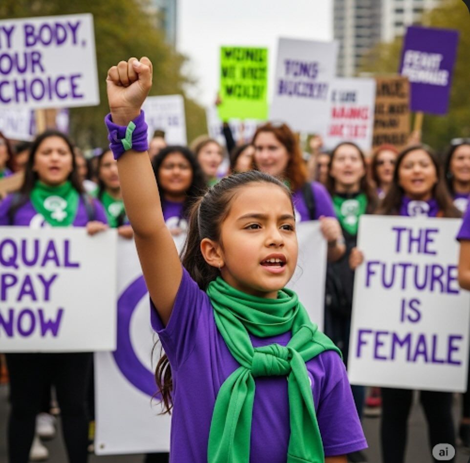 Una manifestación feminista. - 
