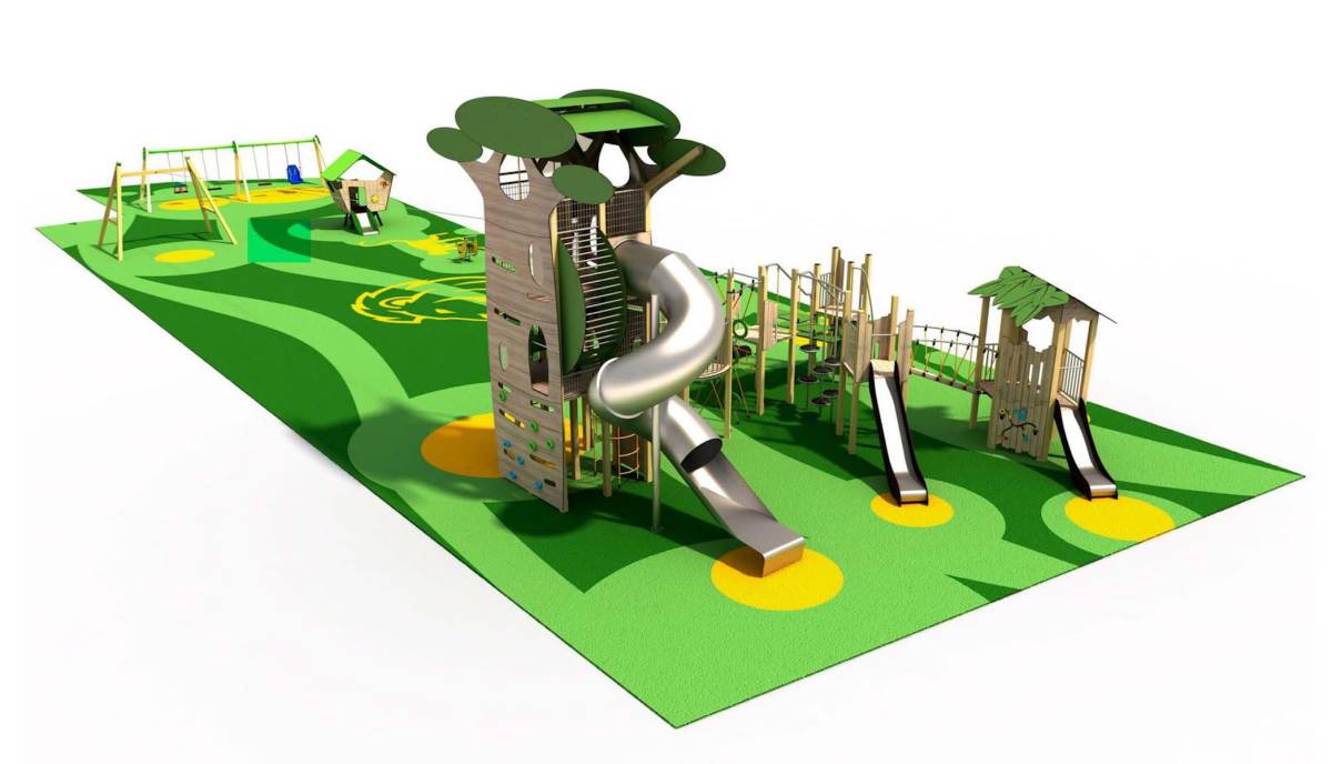 Así será el nuevo parque del antiguo Cementerio de los Ingleses en Cádiz: una 'jungla' con juegos y tirolina
