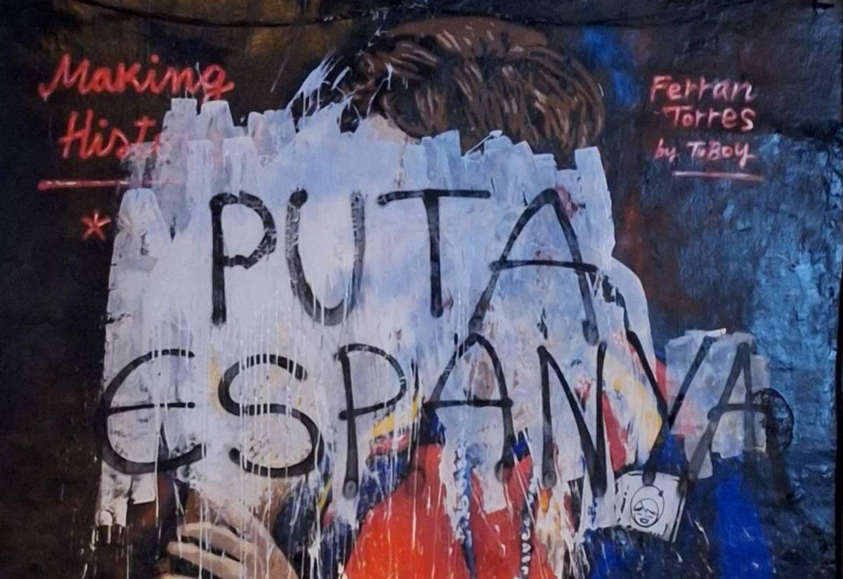 El mural de Ferran en Barcelona. - 