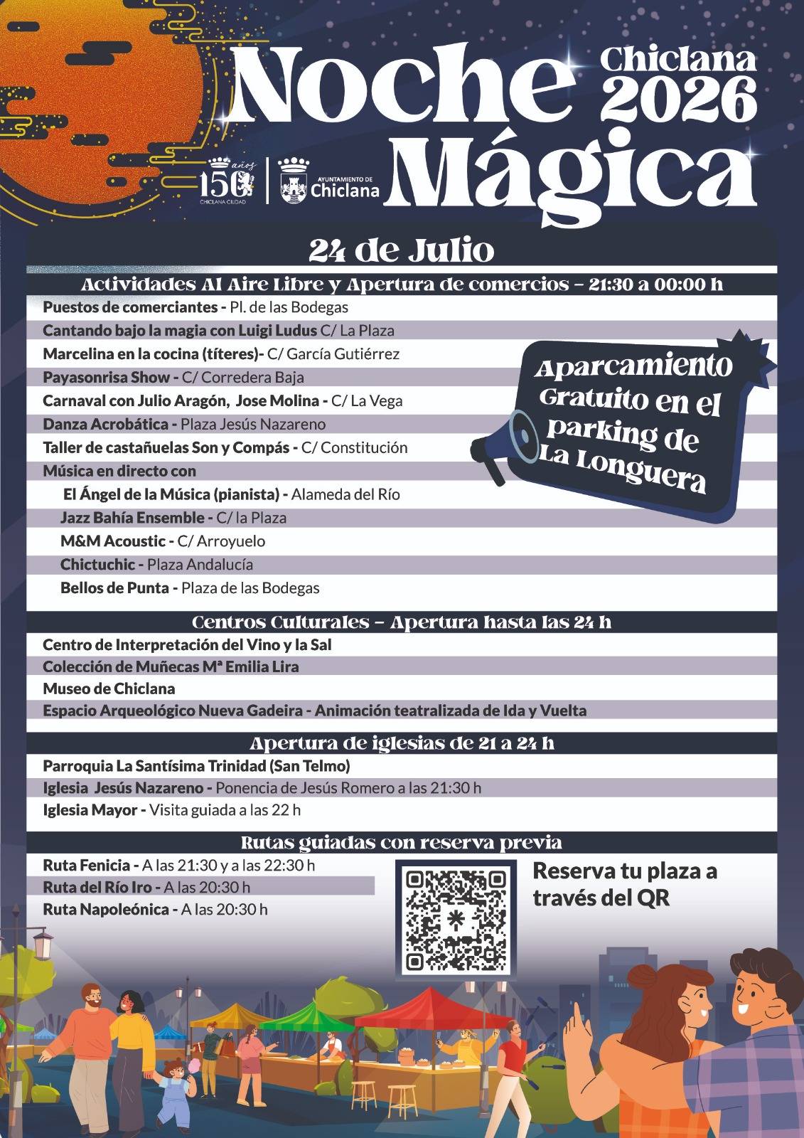 Cartel de la Noche Mágica de Chiclana.