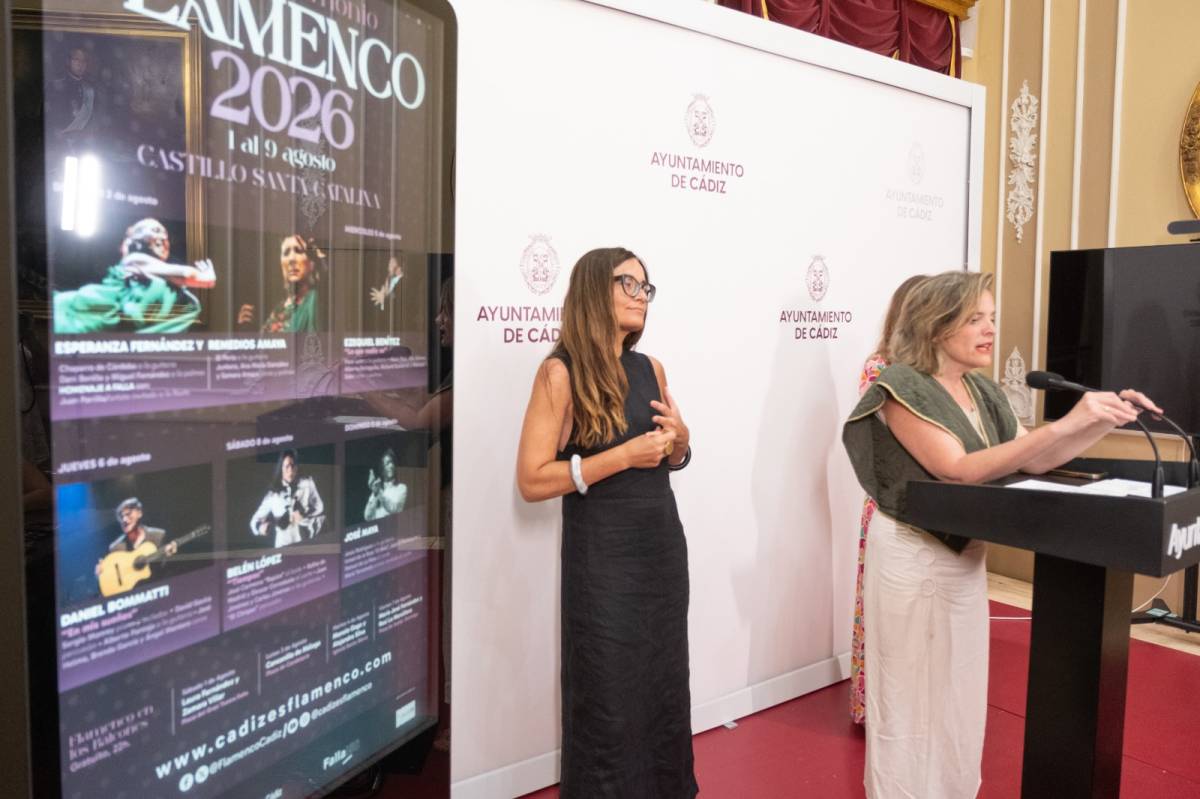 La teniente de alcalde de Cultura del Ayuntamiento de Cádiz, Maite González, durante la presentación del festival Patrimonio Flamenco 2026. - Redacción La teniente de alcalde de Cultura del Ayuntamiento de Cádiz, Maite González, durante la presentación del festival Patrimonio Flamenco 2026.