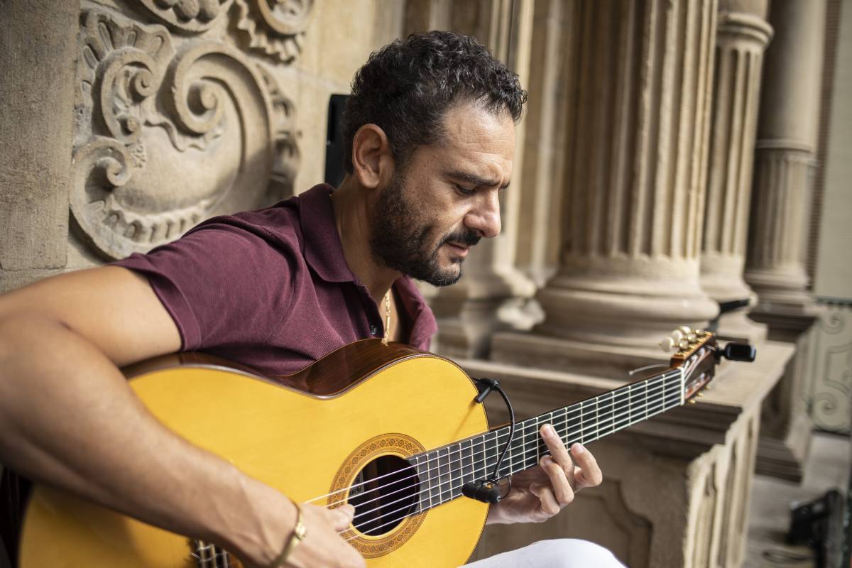 Diego del Morao, durante una intervención en los balcones del Festival Flamenco On Fire