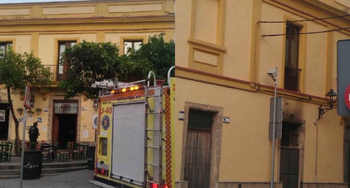 Incendio en Jerez en el conocido El Rincón del Chiri del barrio de Santiago