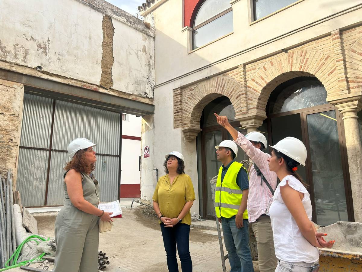 Así avanzan las obras en la antigua Cárcel Real de Sanlúcar.