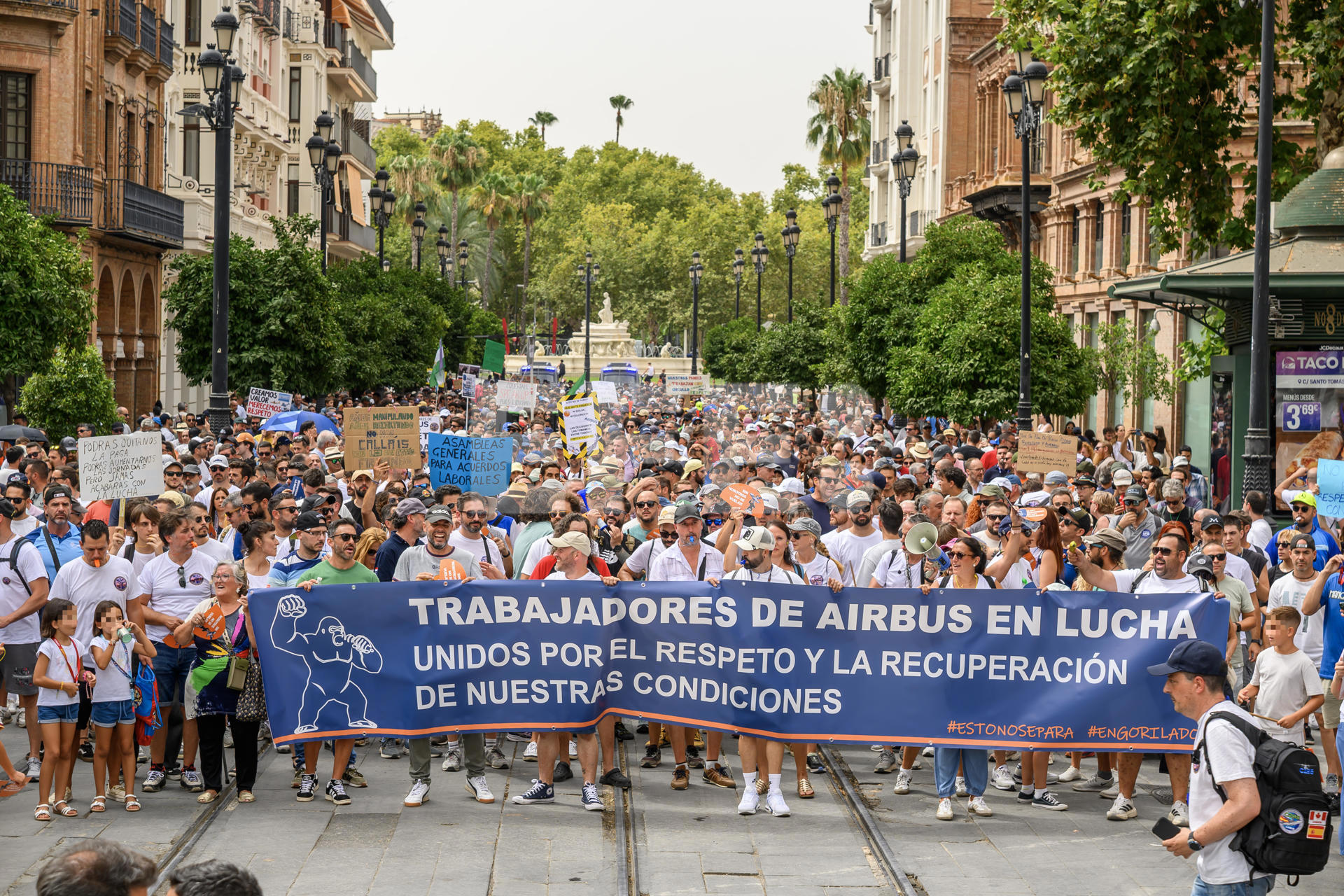 Airbus alcanza un acuerdo salarial tras la presión sindical en Cádiz y Sevilla, pero la plantilla tendrá la última palabra
