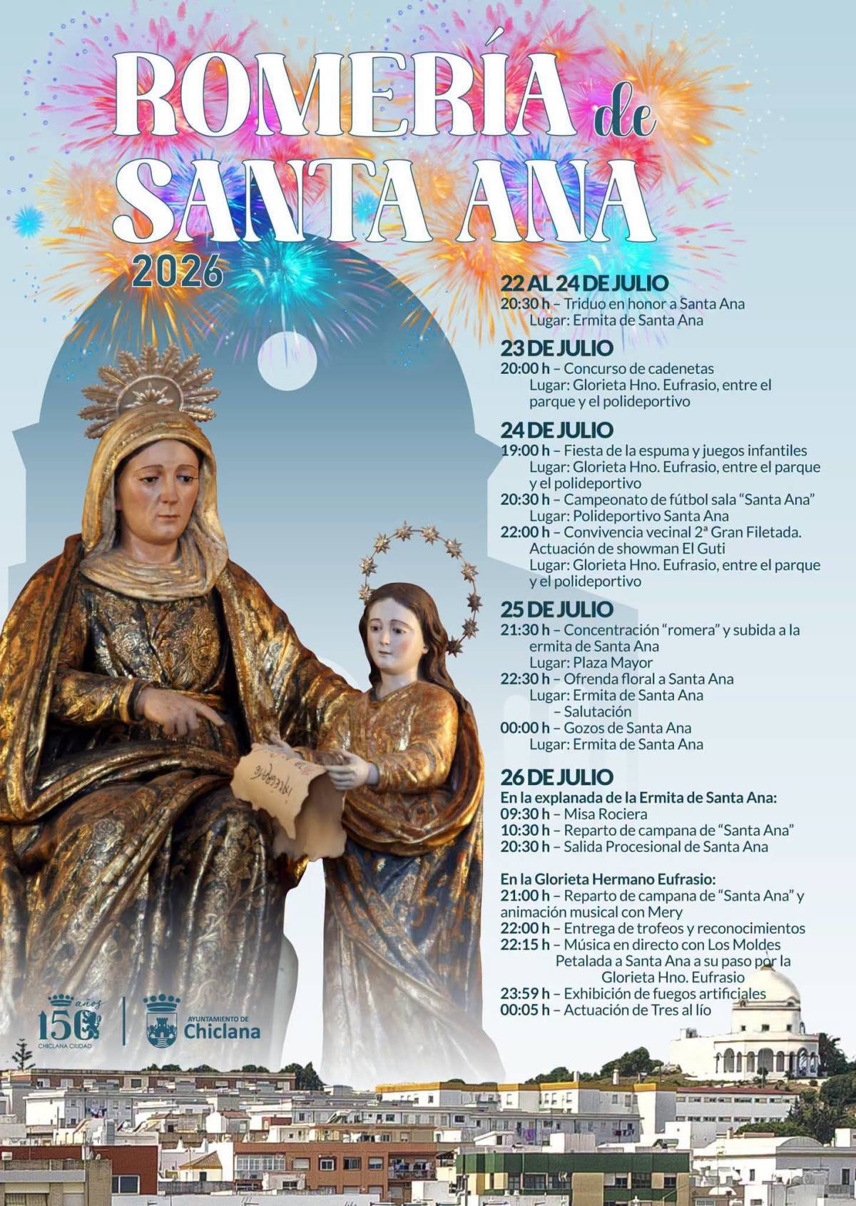 Chiclana, en fiestas por Santa Ana. - Chiclana, en fiestas por Santa Ana.