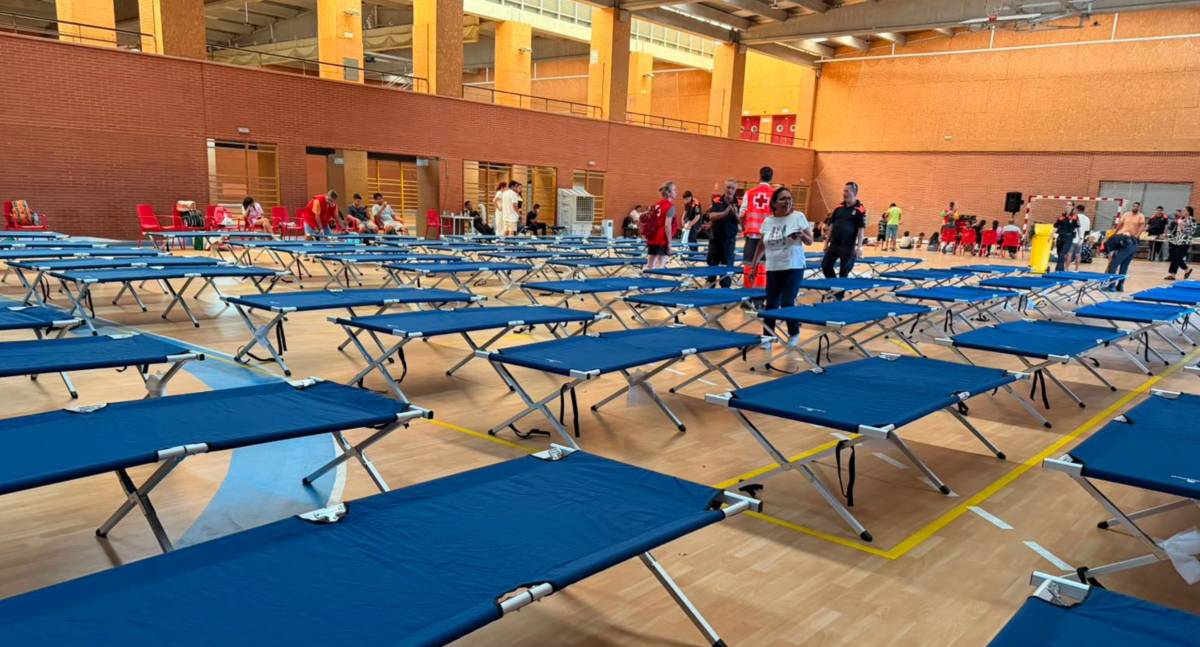 Uno de los 15 puntos activos en la Comunidad Madrid para acoger a los desalojados. - 