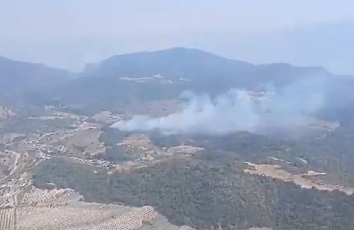 Incendio declarado en Purchena, en Almería.