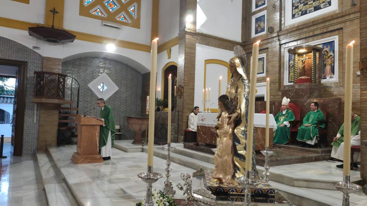 Santa Ana de Jerez acoge el día de los abuelos con la bendición de una nueva imagen