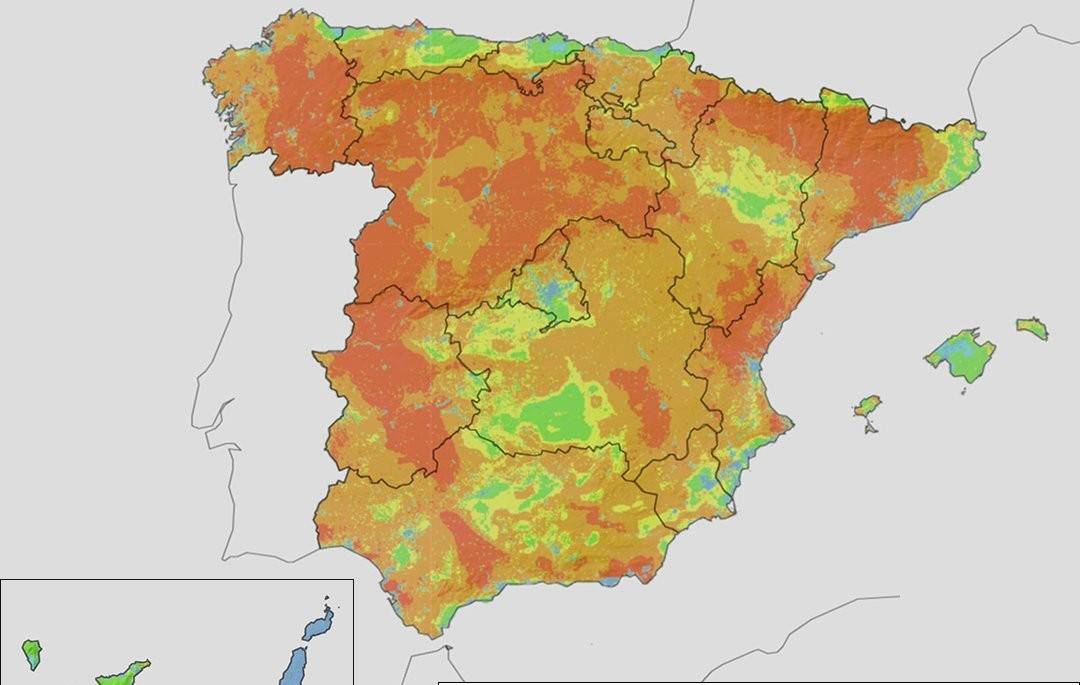 Andalucía se tiñe de naranja y rojo: el riesgo de incendios con la llegada de una nueva ola de calor es 'muy alto' y 'extremo'