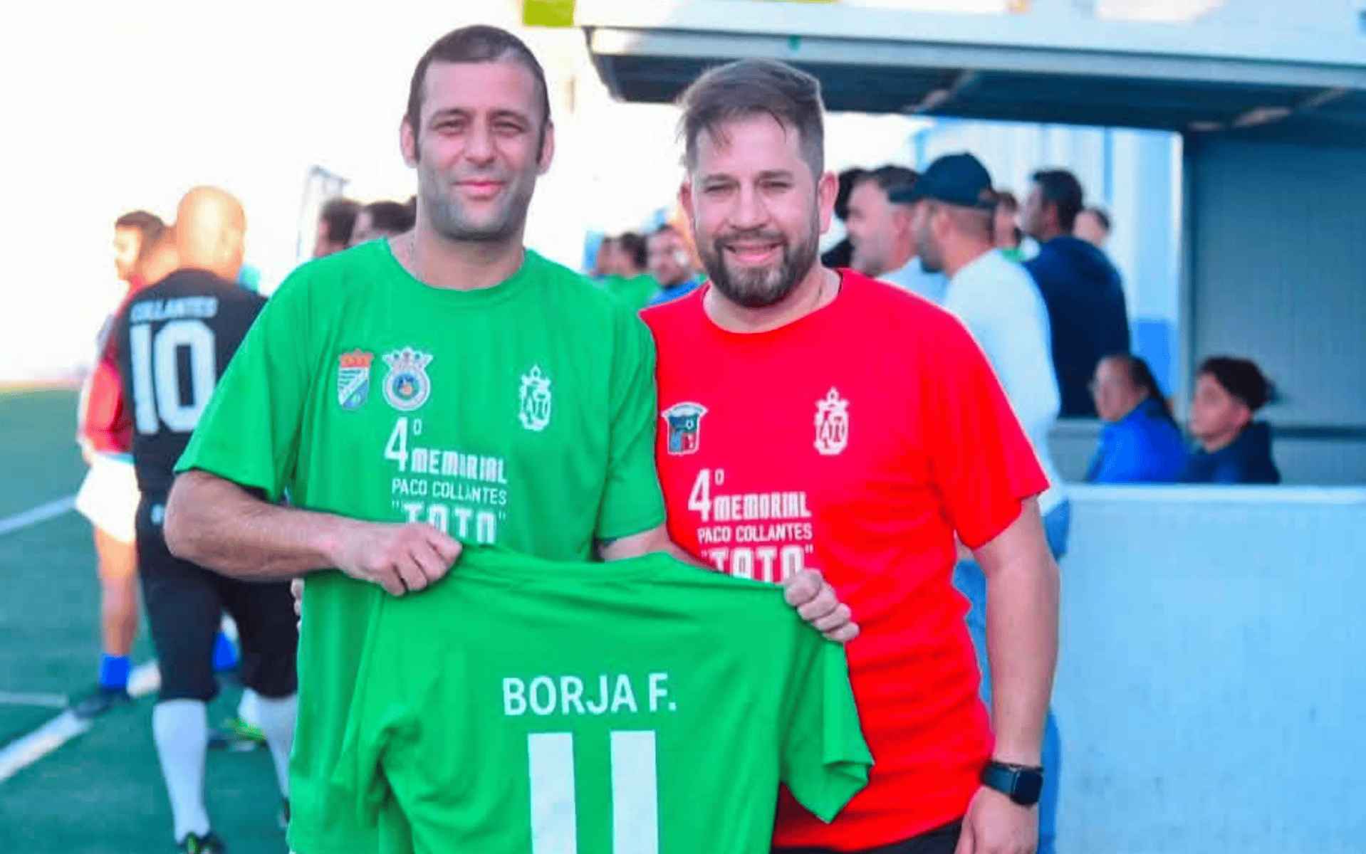 Borja, junto a Willy, del equipo Amigos del Tato. - Borja, junto a Willy, del equipo Amigos del Tato.