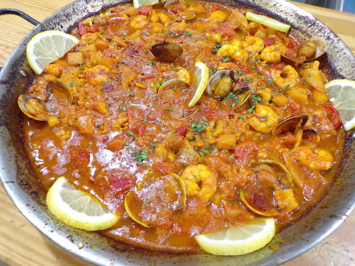 Plato de paella.